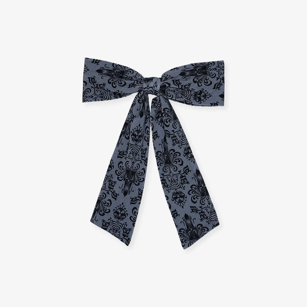 Damask Black Baby Girl Bows | Disney The Haunted Mansion Wallpaper | Posh Peanut