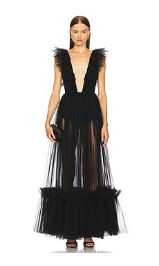 Michael Costello x REVOLVE Annistyn Gown in Black from Revolve.com | Revolve Clothing (Global)