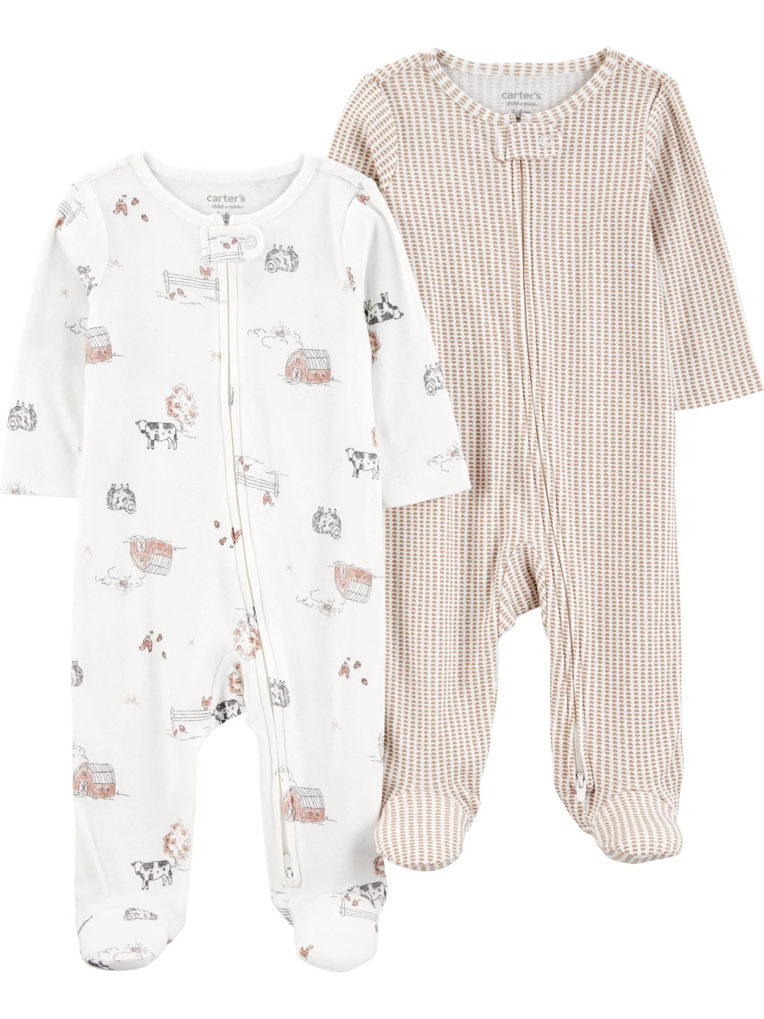 Carter's Child of Mine Baby Unisex, Sleep 'n Play, 2-Pack, Sizes Preemie-6/9 months | Walmart (US)
