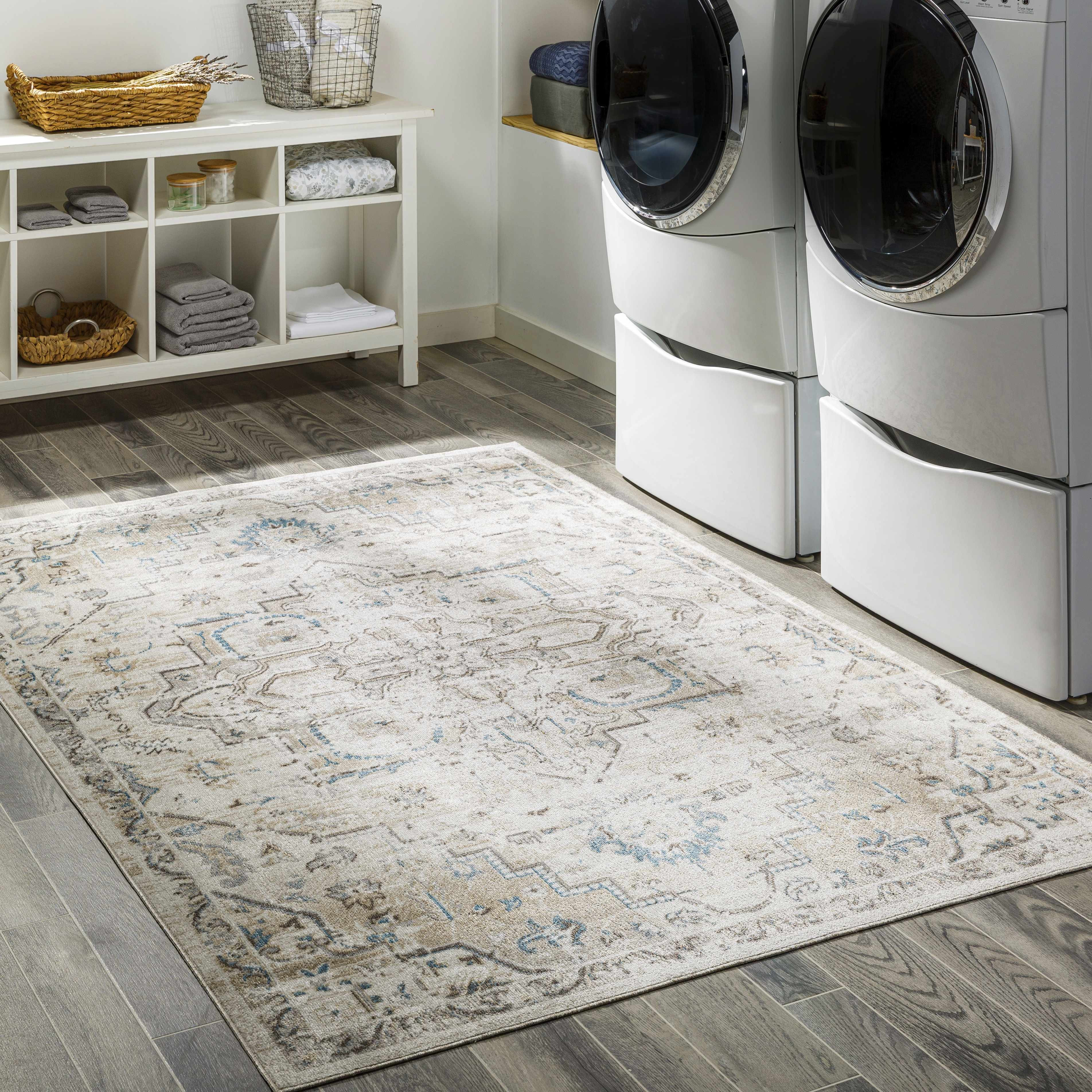 Cabacungan Cream Washable Area Rug | Boutique Rugs