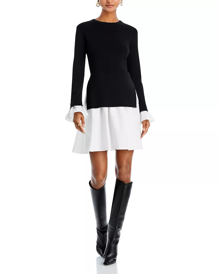 English Factory Mixed Media Dress Women - Bloomingdale's | Bloomingdale's (US)