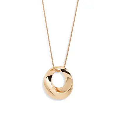 Nordstrom Bold Sculptural Twist Pendant Necklace in Silver at Nordstrom | Nordstrom
