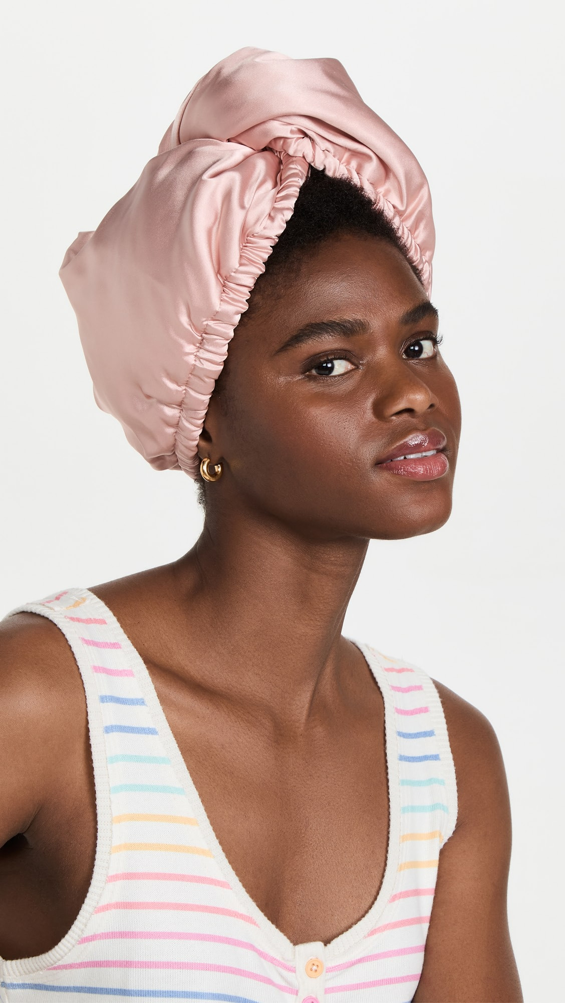 Satin Wrapped Hair Towel | Shopbop