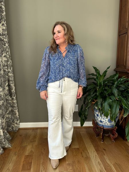  Blouse is 30% off! Part of Avara daylight savings sale. I’m wearing an XL. 

15% off at Avara code NANETTE15. Not good on items 30% off already  

Jeans I’m wearing a 14 short. A fun flare denim. Some stretch. 


Maurice’s spring outfit blouses 

#LTKover40 #LTKfindsunder50 #LTKsalealert
