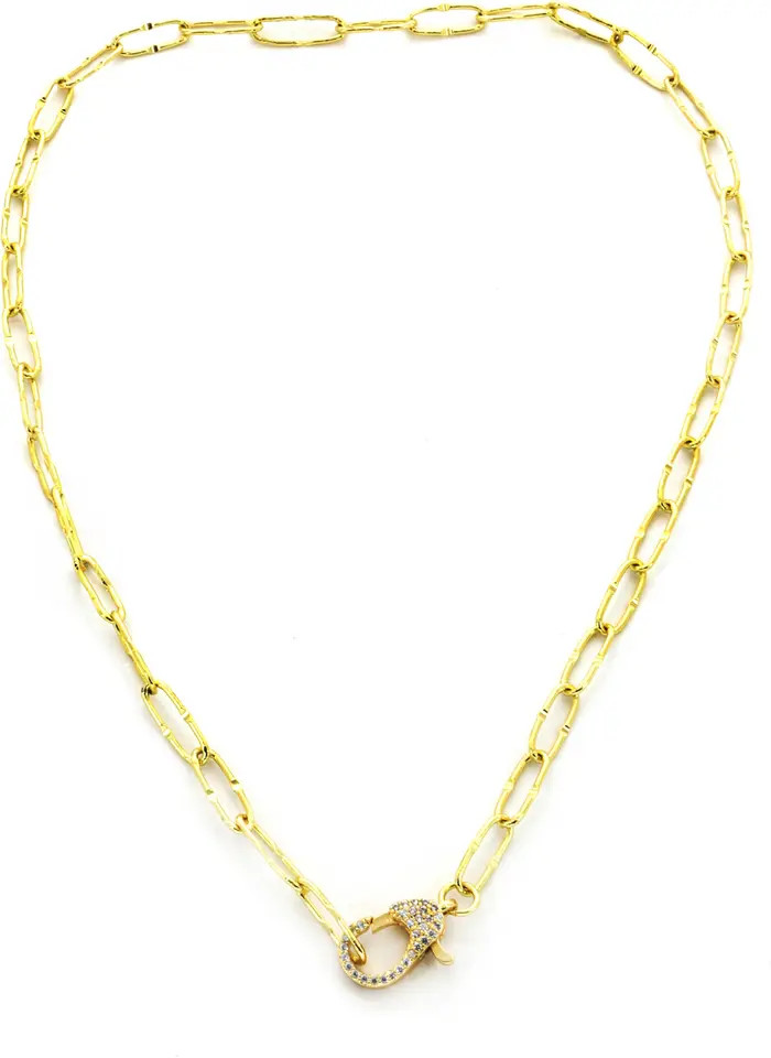 Panacea Pavé Lobster Clasp Chain Necklace | Nordstromrack | Nordstrom Rack