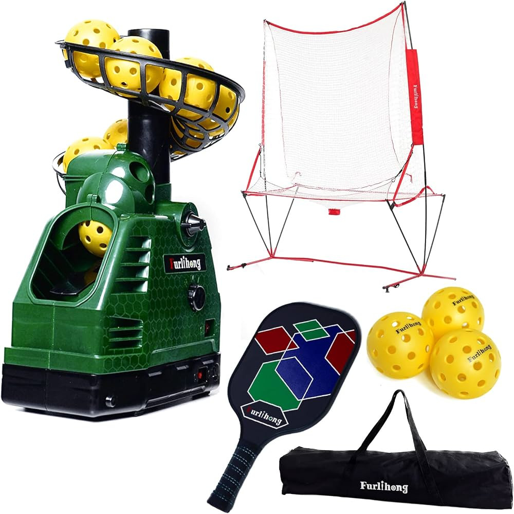 Furlihong 680PBH Pickleball Starter Kit, Including Launch Machine, Ball Recycling Net, Pickleball... | Amazon (US)
