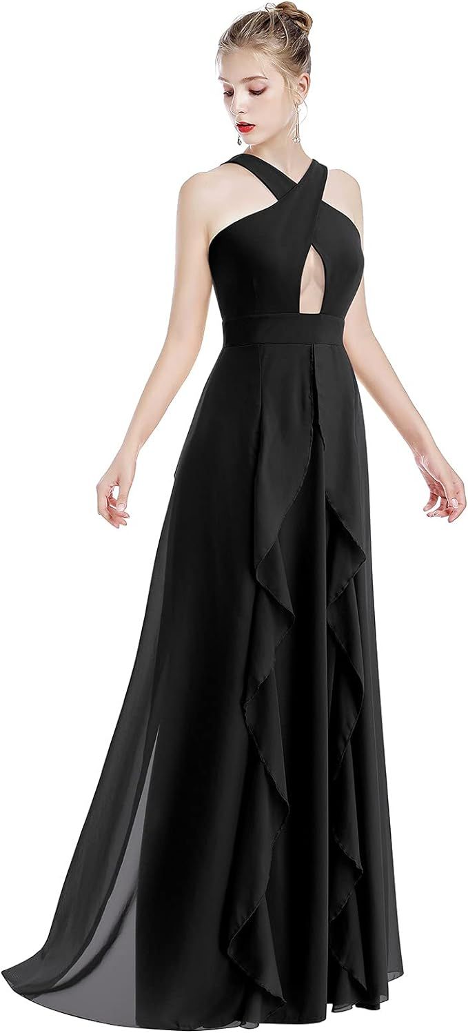 Women Transformer Hi Low Evening Long Prom Dress Halter Convertible Multi Way Spaghetti Strap Wed... | Amazon (US)