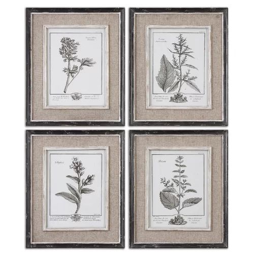 Ladouceur - 4 Piece Picture Frame Drawing Print Set | Wayfair North America