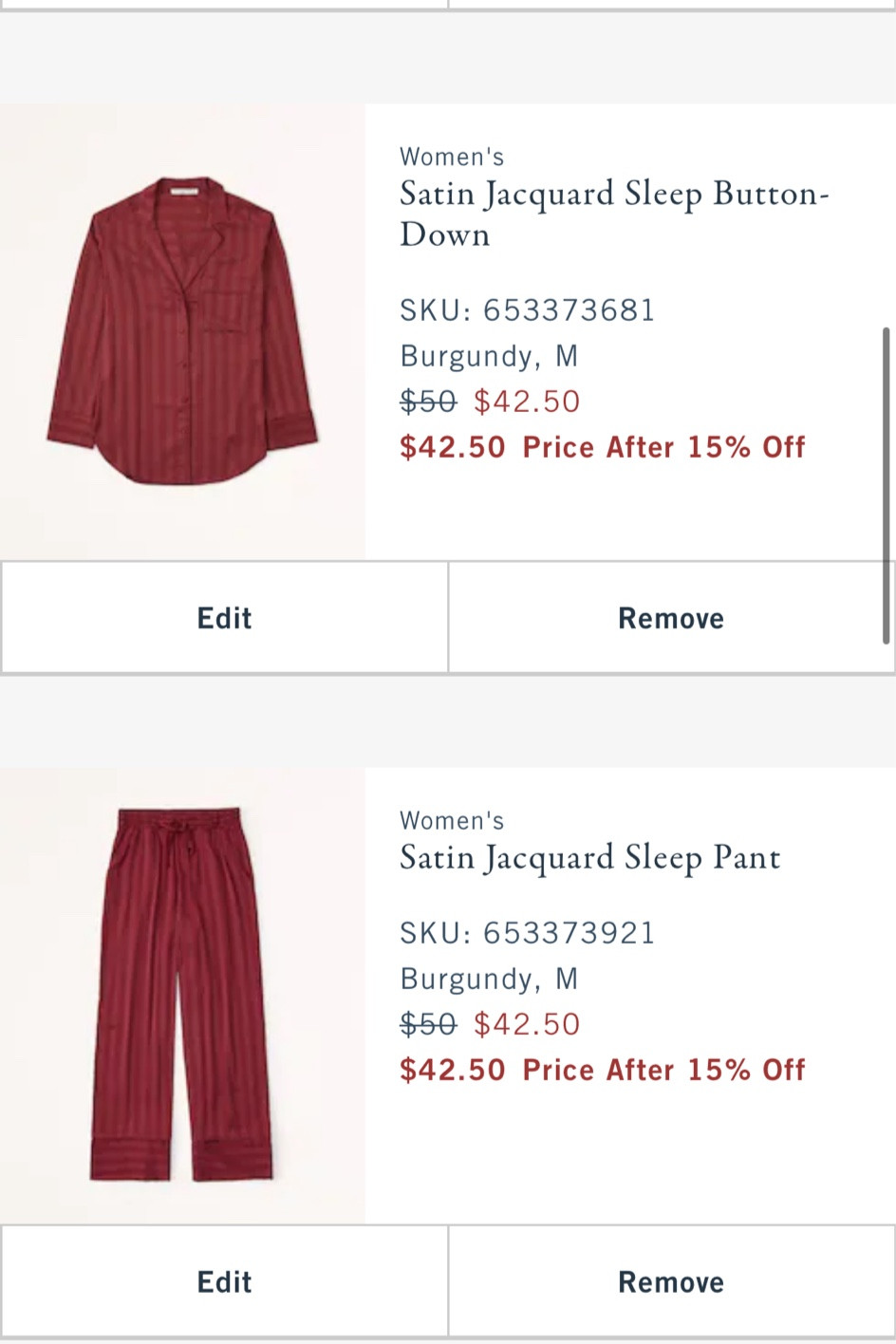 #Abercrombie satin Christmas pajamas! ❤️ currently 15% off! 

#LTKsalealert #LTKSeasonal #LTKstyletip