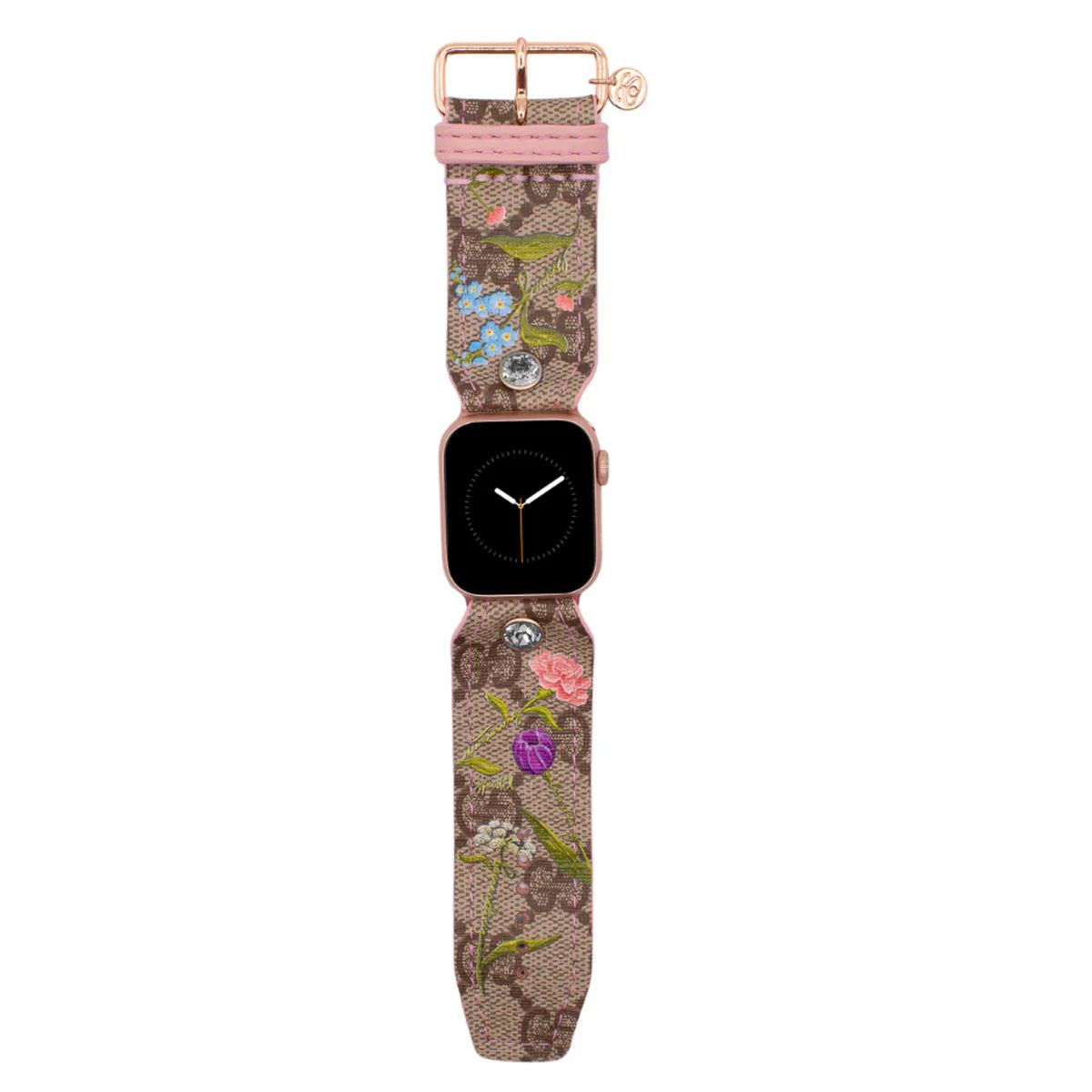 Limited Edition - Mama's Melody on Upcycled Brown Webbed GG Watchband | Spark*l