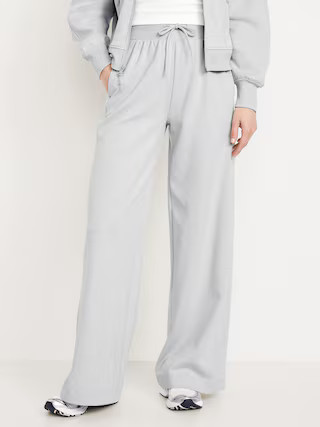 Extra High-Waisted Dynamic Fleece Wide-Leg Sweatpants | Old Navy (US)