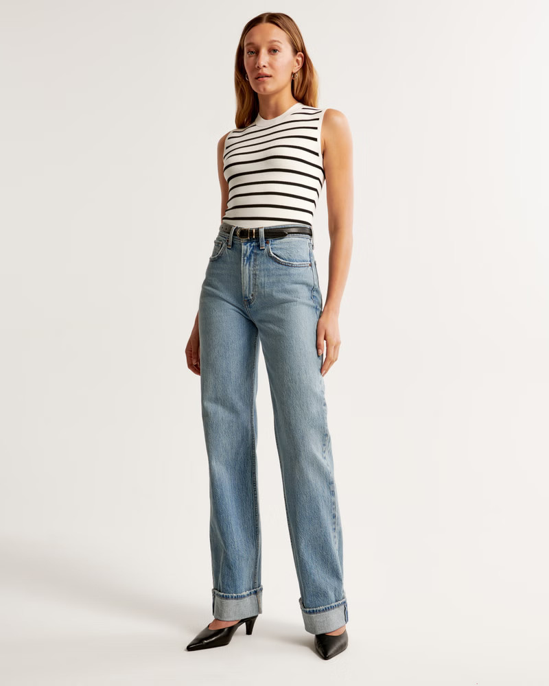 Women's High Rise 90s Relaxed Jean | Women's Bottoms | Abercrombie.com | Abercrombie & Fitch (US)