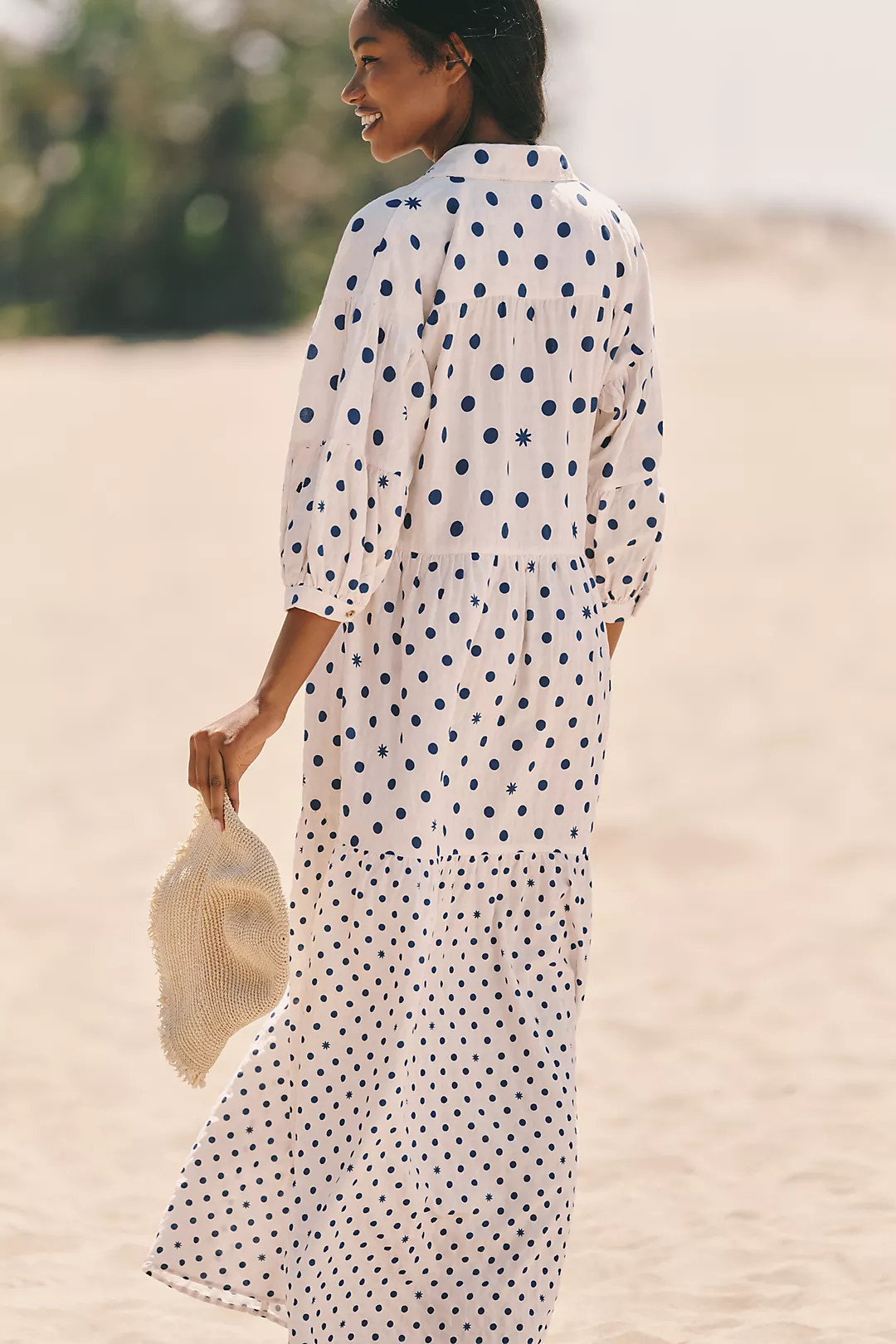 The Carolita Printed Tiered Shirt Dress by Celandine | Anthropologie (US)