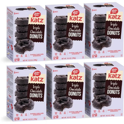 Katz Gluten Free Triple Chocolate Donuts - 6 Pack | Target