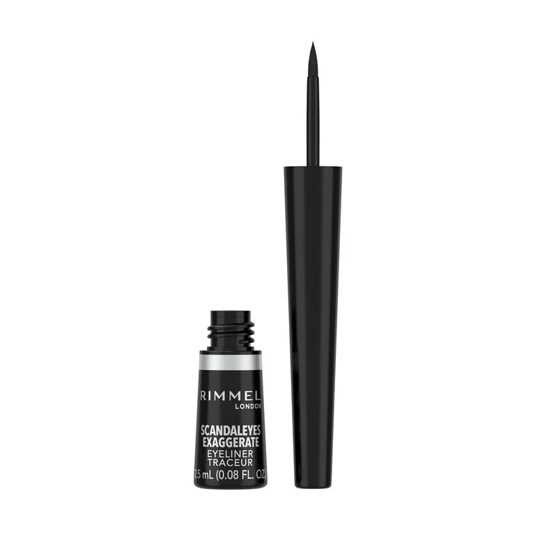 Rimmel London Exaggerate Eyeliner, 001 Black, 0.08 fl oz | Walmart (US)
