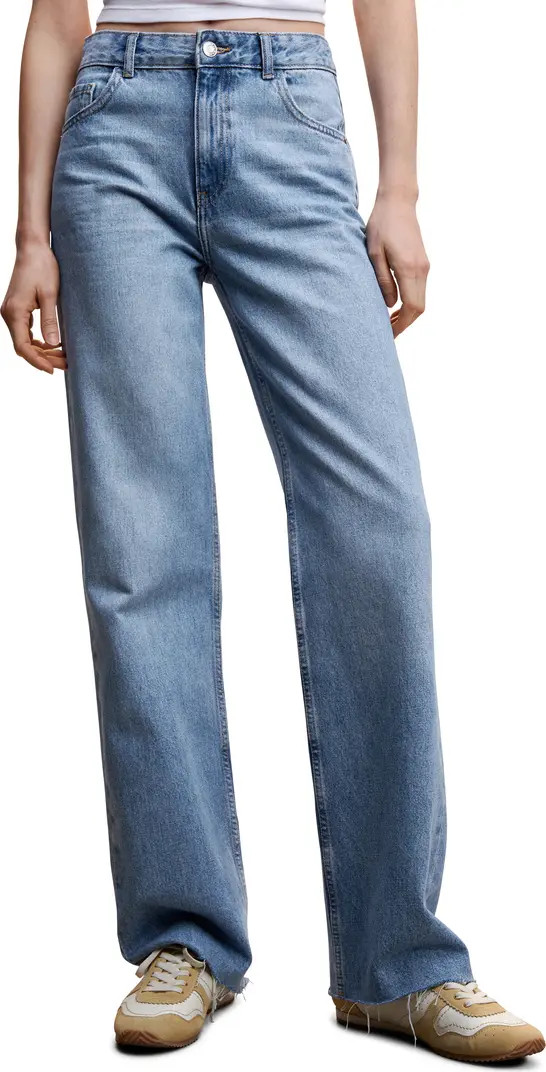 Raw Hem Wide Leg Jeans | Nordstrom