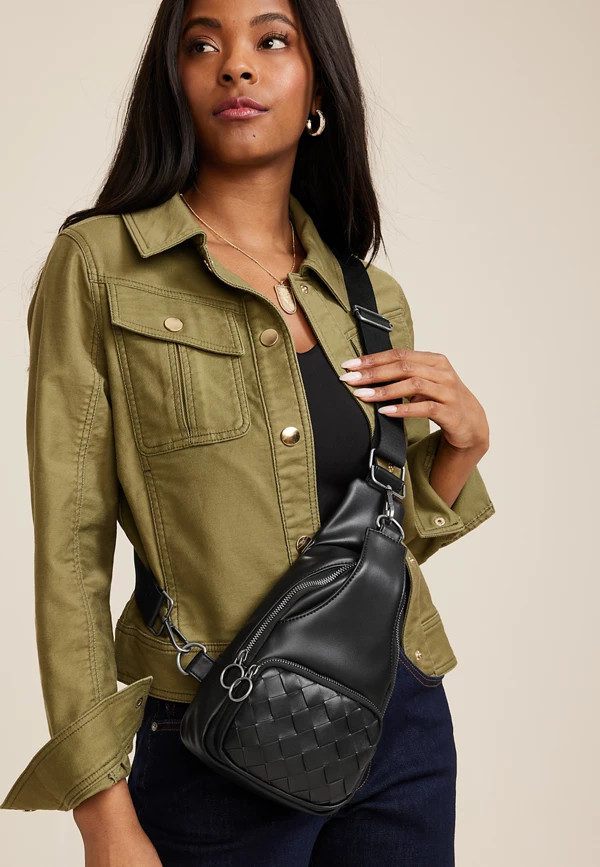 Woven Sling Bag | Maurices