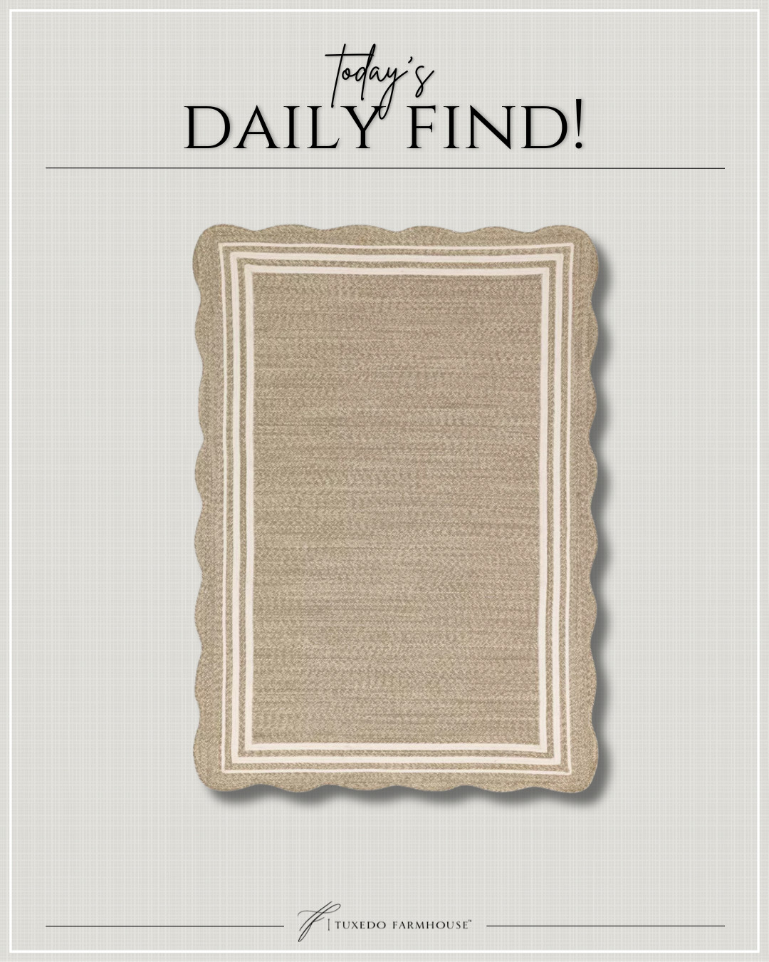 Scalloped Edge Braided Outdoor Area Rug Natural - Threshold™ designed with Studio McGee
 

 #LTKSeasonal #LTKHome #LTKSaleAlert