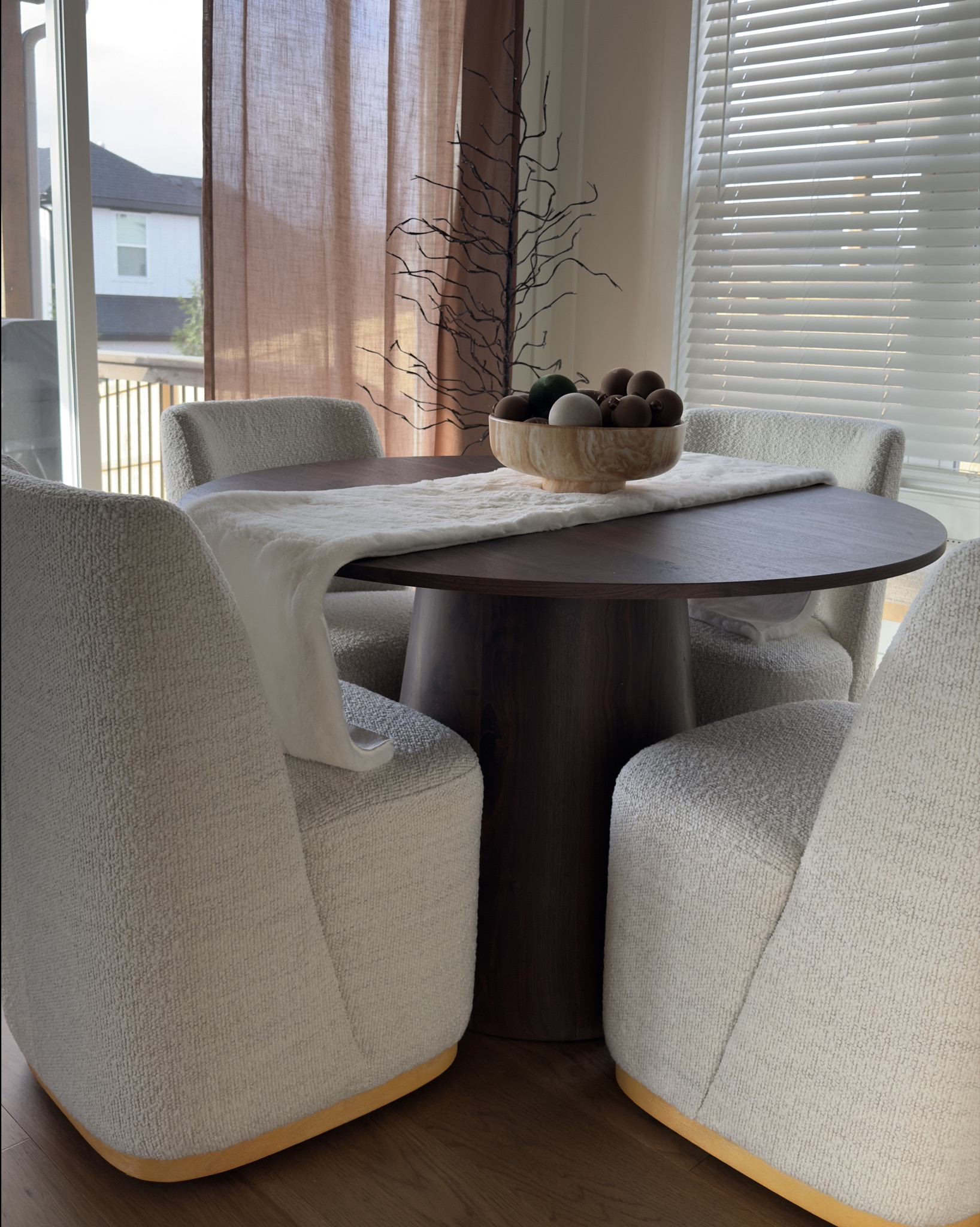 My dining room chairs and dining table are on sale for Black Friday! Black Friday Wayfair Sale! Wayfair Black Friday Sale! Dining Room Black Friday Sale!

Our dining room still needs a lot more work, but I’m loving our new dining table and chairs 😍

Dining room inspiration, dining room decor, dining room table, round dining room table, upholstered dining room chair, neutral dining room inspiration, cozy dining room, cozy home, cozy at home, dining room design, pedestal dining room table, dining chairs on wheels, cozy dining chair, dining room styling, dining room table styling, dining room curtains, cozy dining room design, organic modern dining room, organic modern design, organic modern design inspo, Christmas dining room decor, Christmas decor, Chita Living Dining Chairs, Lilibet Dining Chair 



#LTKHome #LTKCyberWeek #LTKSaleAlert