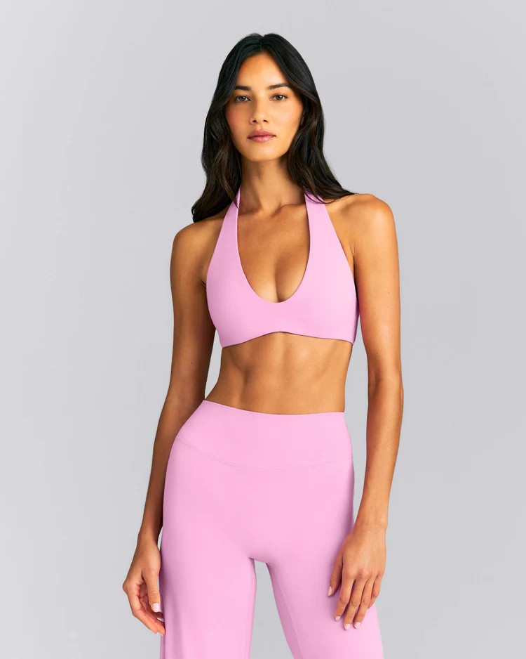 SoftMotion\u2122 Minimal Halter Neck Bralette New Branding 
 Rose Pink | Oner Active (UK / US)