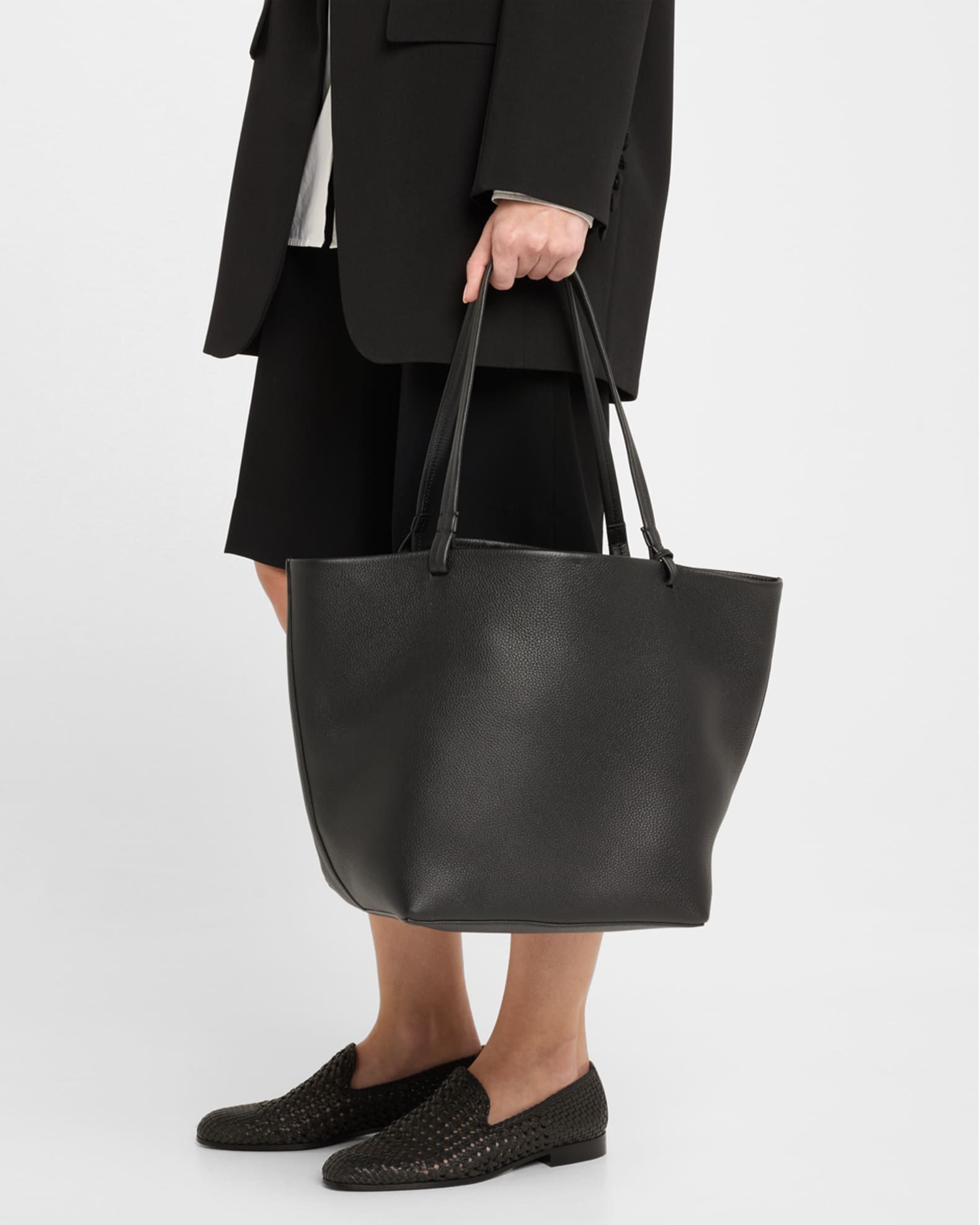 Park Tote Three in Lux Grained Calfskin | Neiman Marcus