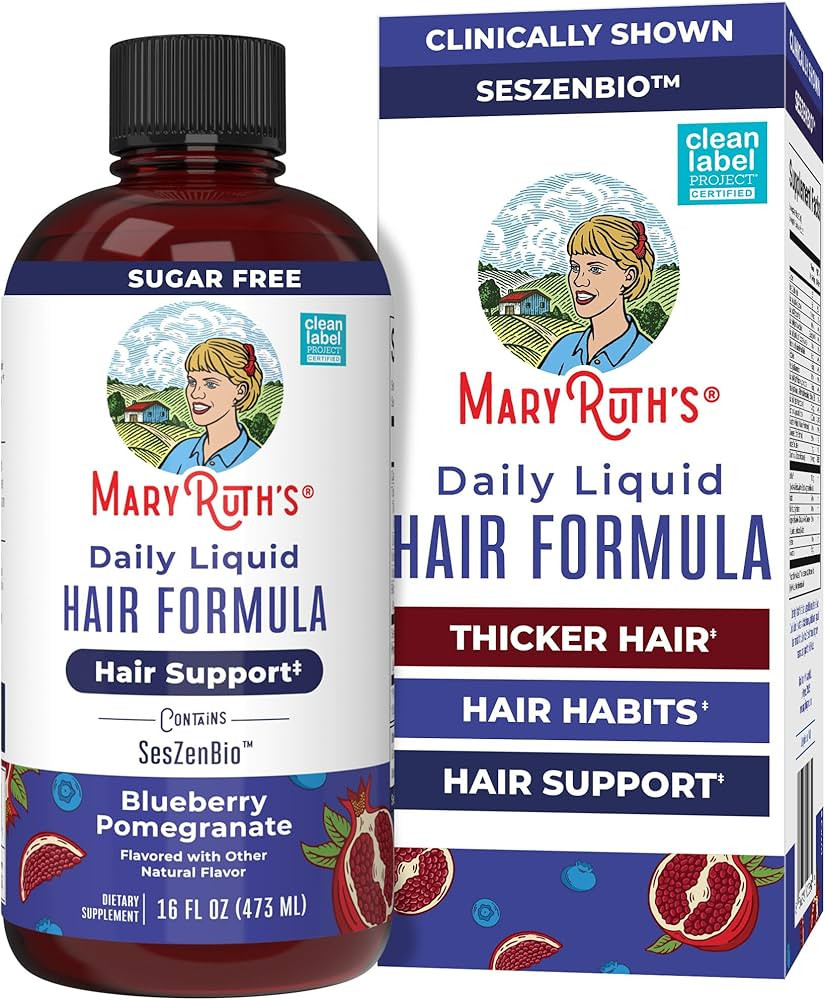 MARYRUTH'S Daily Liquid Hair Formula | With 500 mg SesZenBio™ + 2,500 mcg Biotin | Vitamin C | ... | Amazon (US)