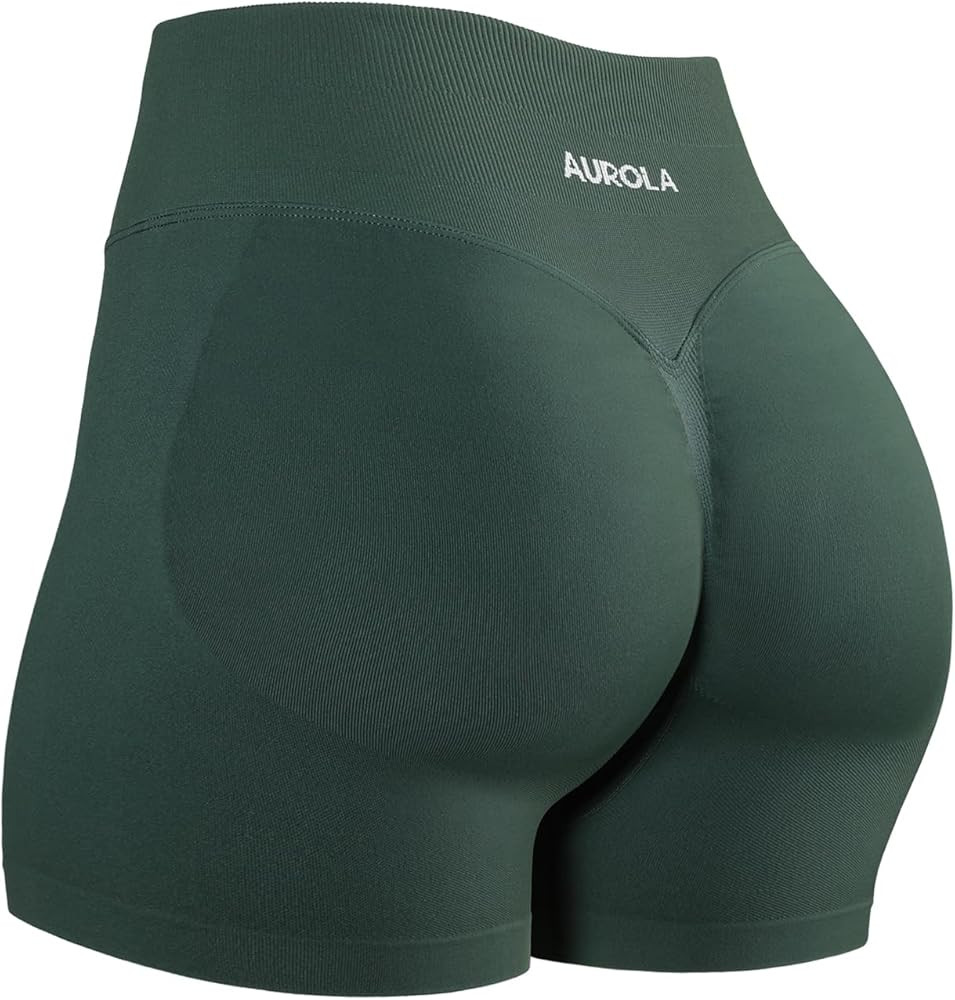 AUROLA Influence Workout Shorts for Women,2.5 3.5 4.5 5.5 6.5 No Roll Up Squat Proof Scrunch Seam... | Amazon (US)