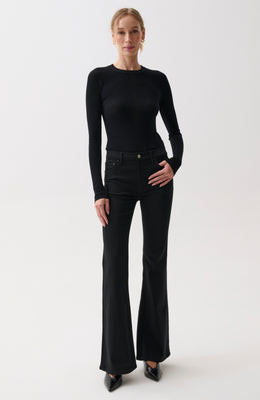 Kinsley Mid Rise Ulta Flare - Noir | Pistola Denim