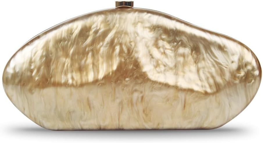 Women's Acrylic Clutch, Elegant Evening Bag, Bridal Handbag with Chain for Wedding, Party and Pro... | Amazon (DE)