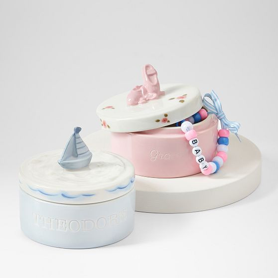 Hand Painted Ceramic Keepsake Box | Mark and Graham