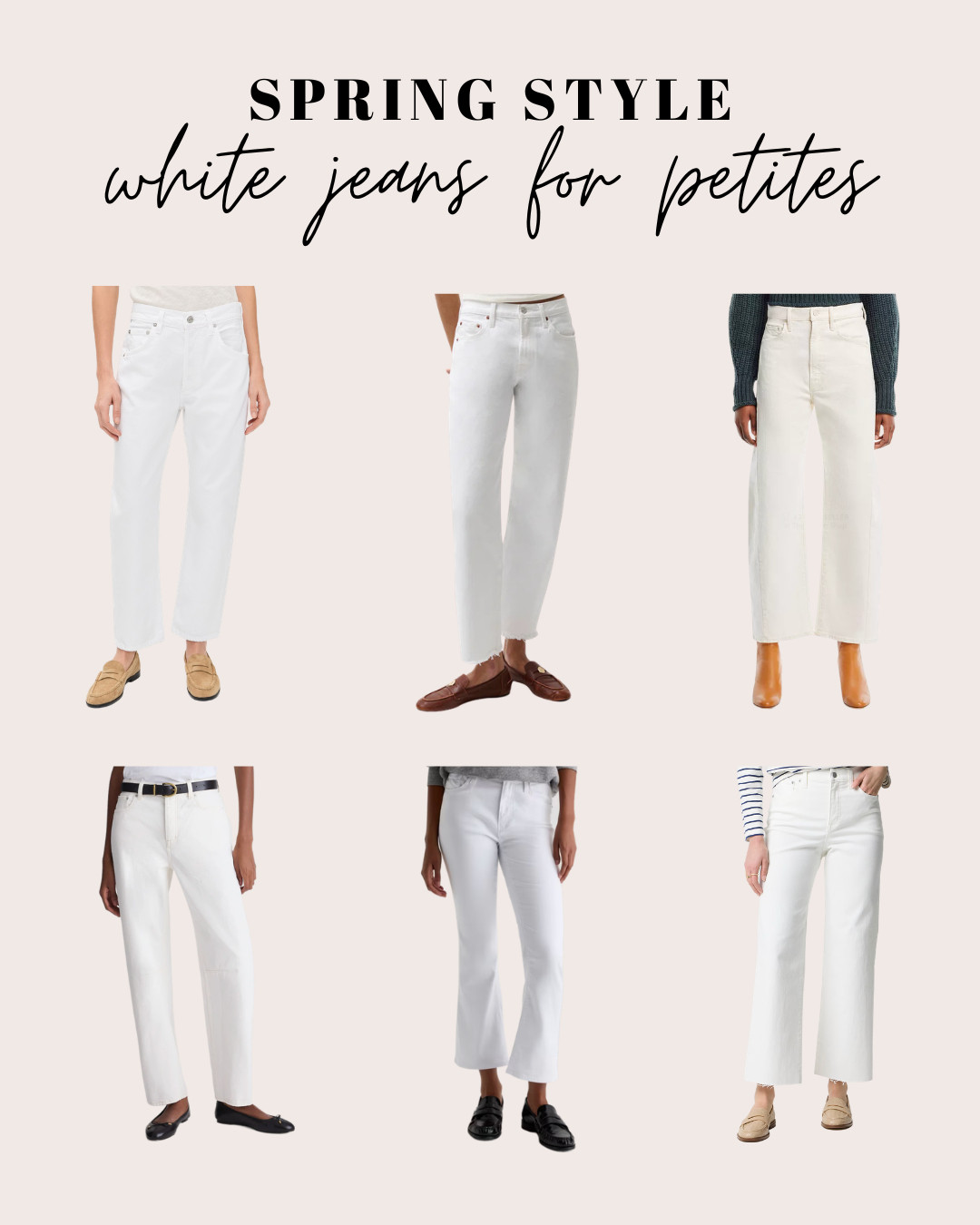 white jeans are a must for spring!  I've rounded up the best white denim that are petite-friendly! 

 

#LTKSeasonal #LTKOver40 #LTKPetite