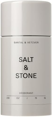 Salt & Stone Aluminum-Free Deodorant, Women & Men Santal & Vetiver 2.6 oz | Amazon (US)