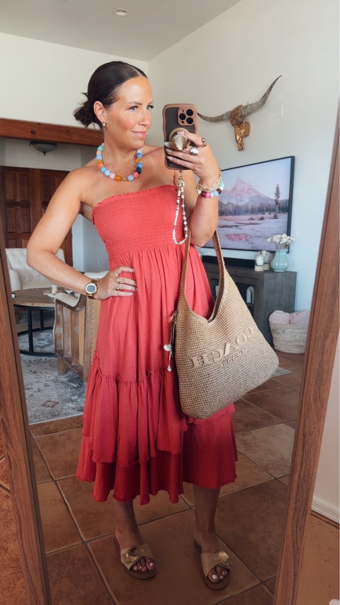 Summer date night look! My dress+sandals are old, but I will link something similar!￼

#LTKootd #LTKgrwm #LTKOver40