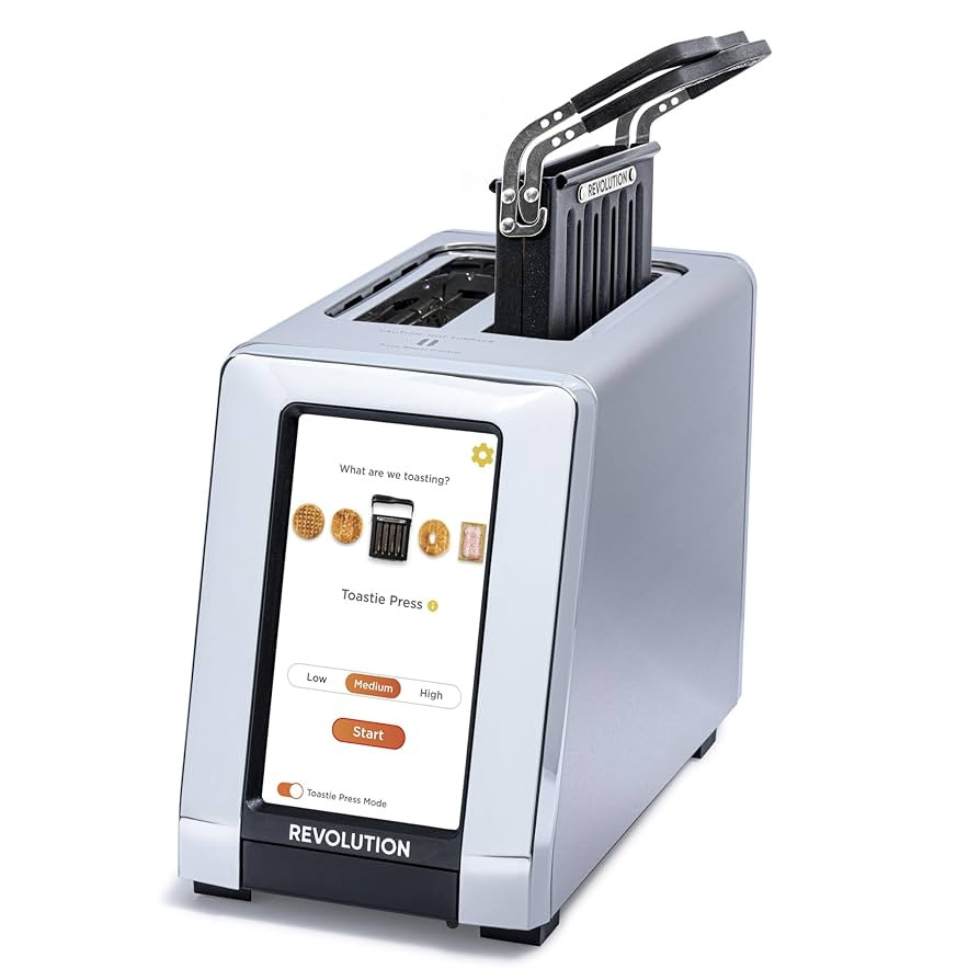 Revolution R180 Connect Smart Toaster + Toastie Press Bundle – Touchscreen, 2-Slice Wide Slot, ... | Amazon (US)