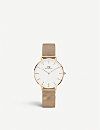 Classic Petite Melrose rose gold-plated watch | Selfridges