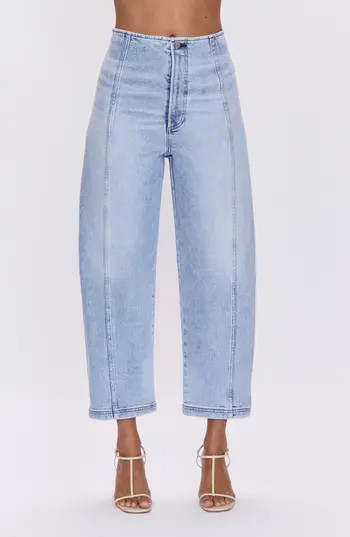 Pistola Blair Bandless High Waist Crop Barrel Jeans in Pristine at Nordstrom Rack, Size 32 | Nordstrom Rack