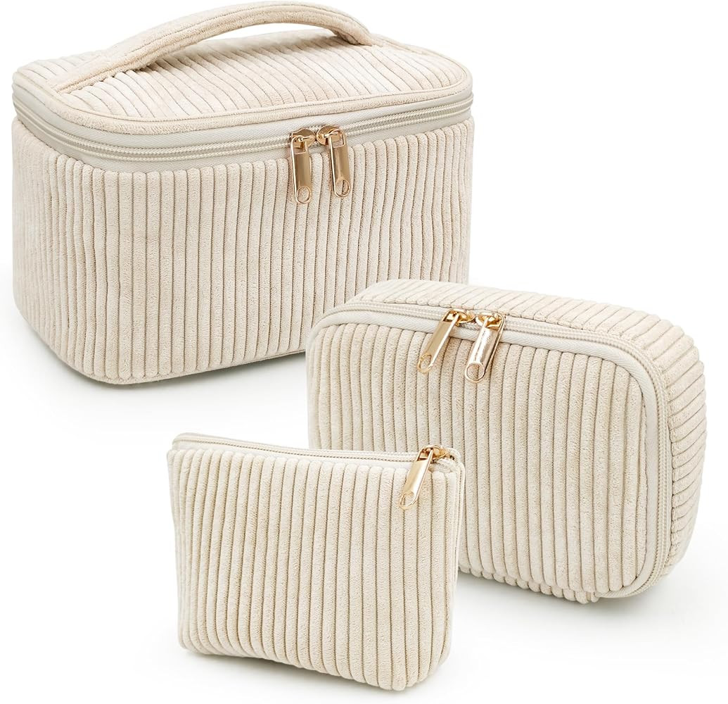 Set of 3 Cosmetic Bag Toiletry Bag Women's Toiletry Bag Make Up Bag Portable Makeup Bag Wash Bag ... | Amazon (DE)