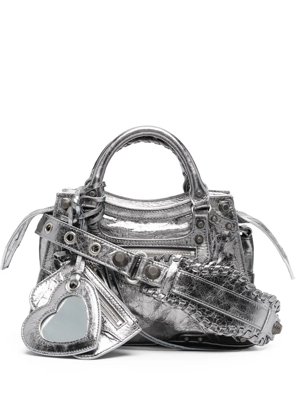 Balenciaga XS Neo Cagole Metallic Tote Bag - Farfetch | Farfetch Global