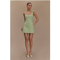 Beth Tweed Mini Dress - Pastel Green I MESHKI I Size XXS | MESHKI US
