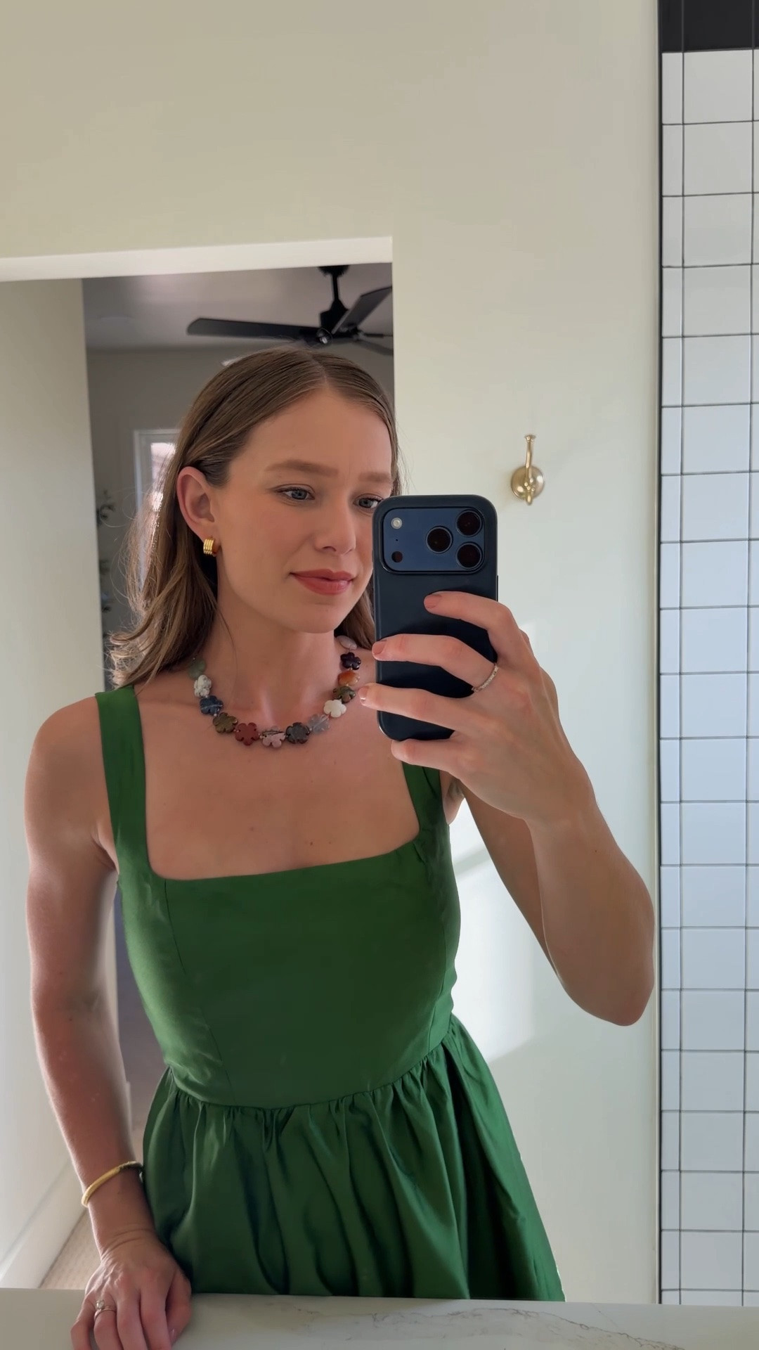CAN’T GET OVER THIS @Tuckernuck NECKLACE!!! I love the pop of color it adds to an outfit and how it can be worn with almost any outfit in any season. I’ve styled it with a boxy white tee and denim shorts. I’ve also styled it with this stunning green dress.

#tuckernuckpartner #liketkit @Shop.LTK

#LTKgrwm #LTKootd #LTKSeasonal