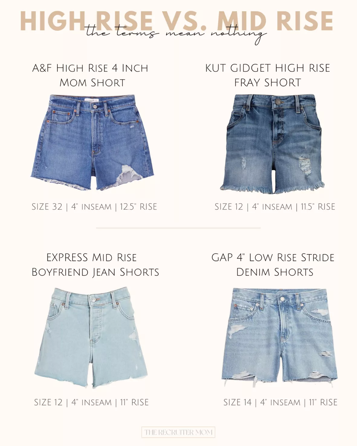 4 High Rise Stride Shorts