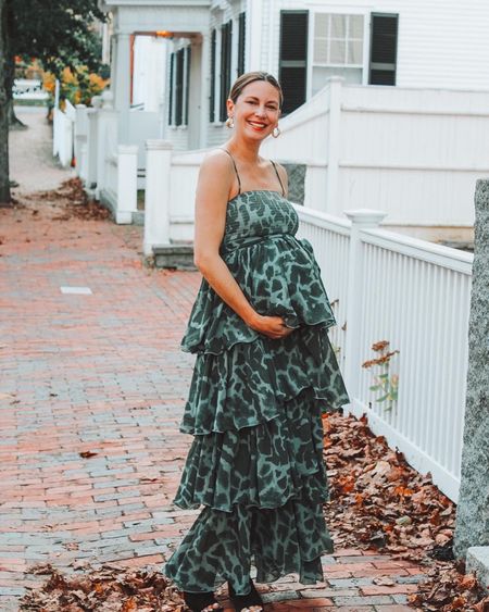 Baby shower dress, maternity  dress, maternity holiday dress, thanksgiving dress, style the bump, maternity holiday style, ruffle dress, fall maxi dress 

#LTKHoliday #LTKfindsunder100 #LTKbump