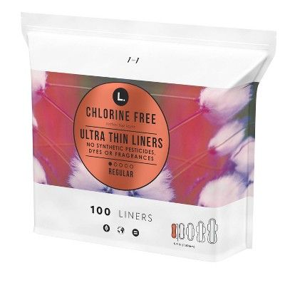 L. Organic Cotton Topsheet Ultra Thin Panty Liners - 100ct | Target