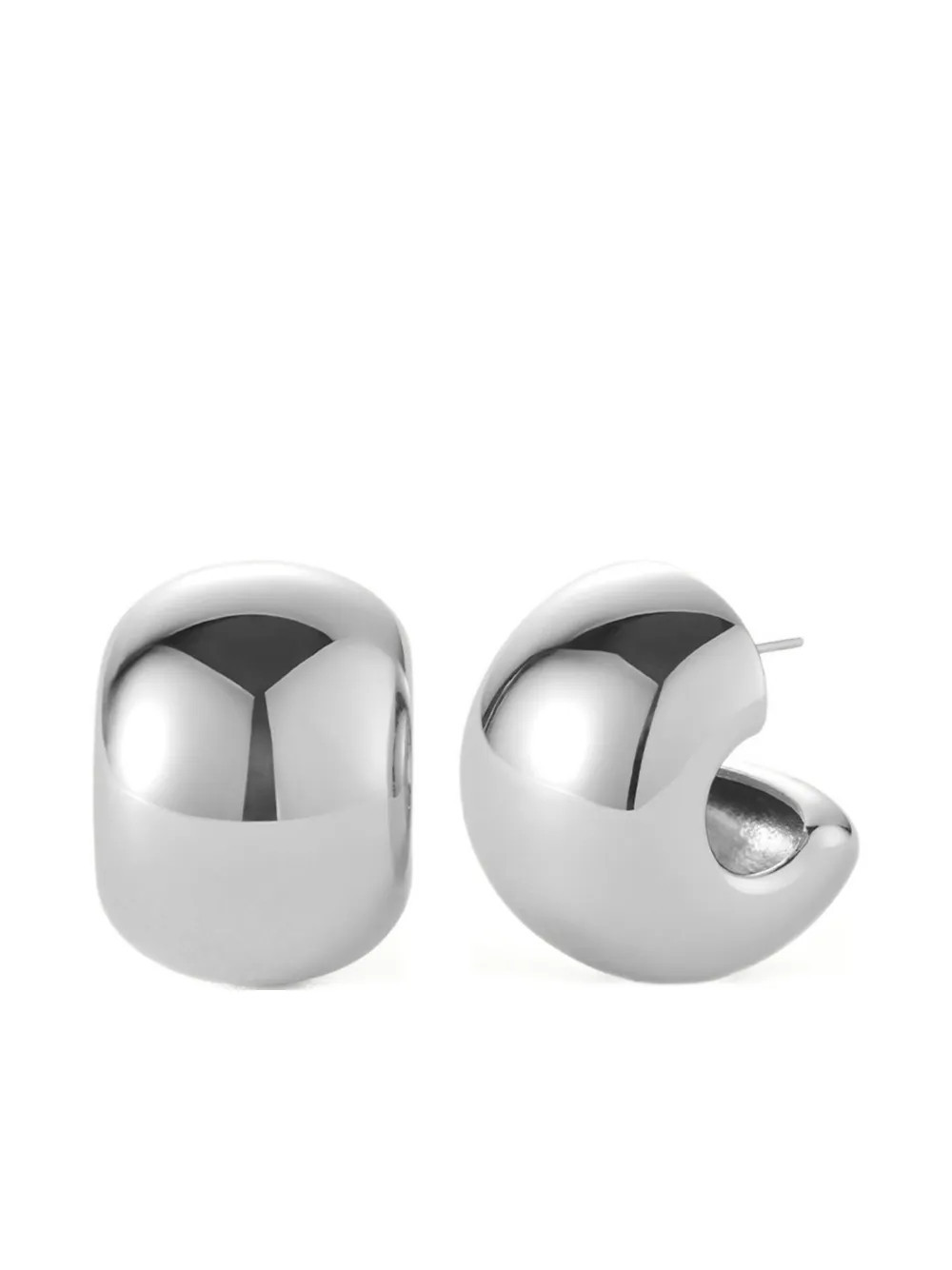 Jenny Bird polished-finish hoop earrings - Silver | Farfetch Global