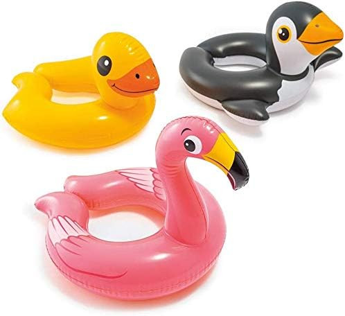 Intex, 43234-2327 3 Pack 59220EP - Animal Head Split Ring Pool Floats Bundle Includes Frog, Duck,... | Amazon (US)