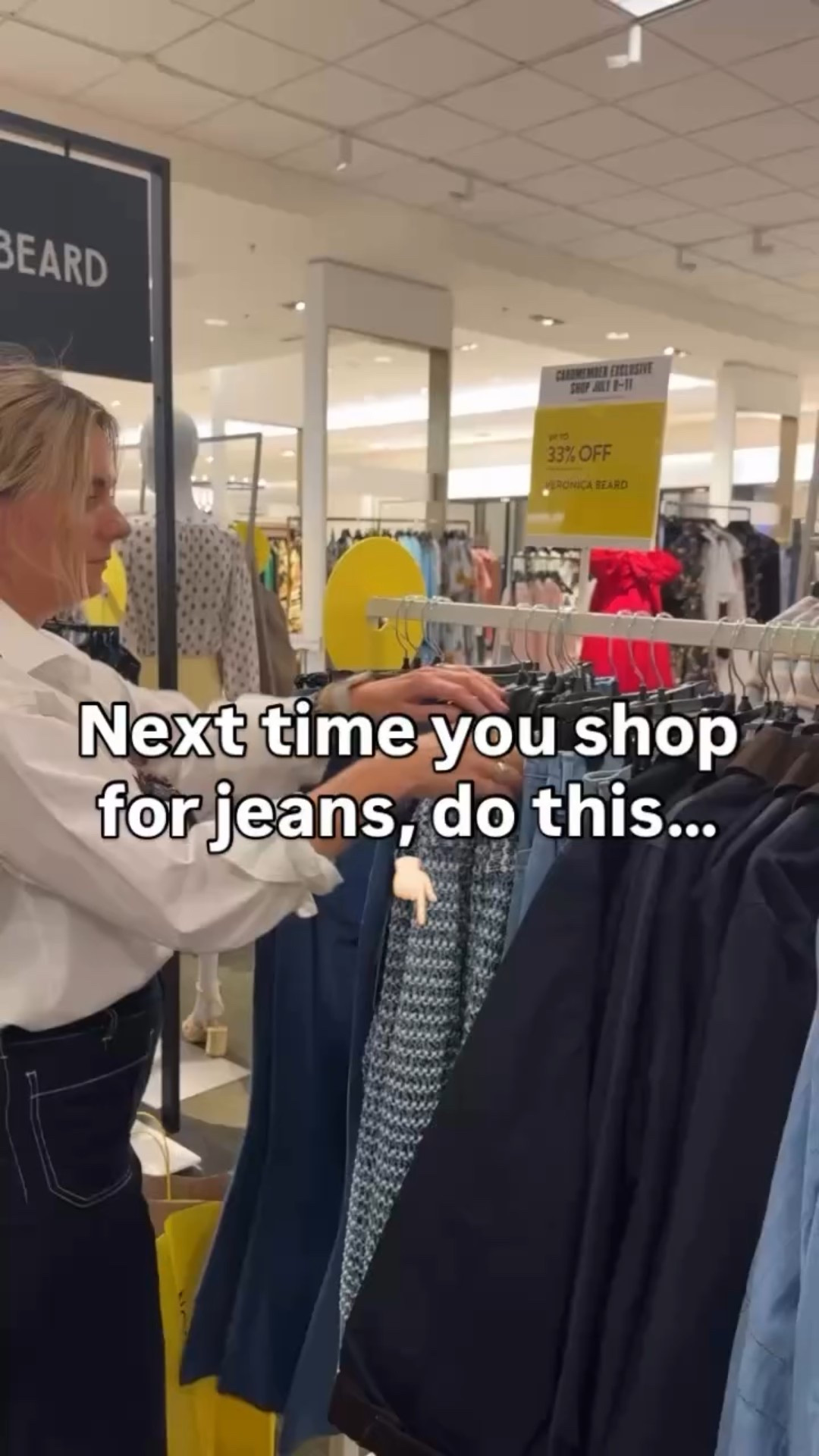 Denim shopping doesn’t have to be frustrating if you know what to look for. 

Next time you’re on the hunt for the perfect pair, remember this: 
🔹 Know your rise preference — Do you feel best in high-rise, mid-rise, or low-rise? This small detail makes a big difference in comfort and fit. 
🔹 Check the stretch factor — A little stretch adds comfort, but too much can lead to sagging. Aim for 1-2% elastane for structure and give. 
🔹 Focus on fit, not size — Every brand fits differently, so try multiple sizes to find the one that flatters your body. The number on the tag doesn’t matter — the fit does! 

Bonus tip: If they fit your hips but gap at the waist, a tailor can fix that. Never settle for jeans that don’t make you feel amazing! 
#JeansShoppingTipsSpace #DenimStyleSecrets #FlatteringJeans #PerfectFitEveryTime #PersonalStylistTips BodyConfidentStyle ShoppingMadeSimple WardrobeConfidence StyleForRealLife PersonalStylist NashvilleStylist