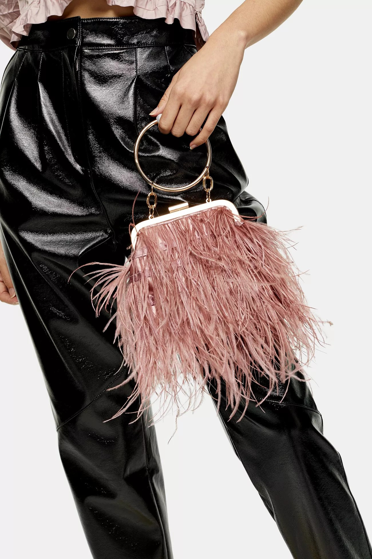 FROSTY Pink Feather Grab Bag | Topshop UK