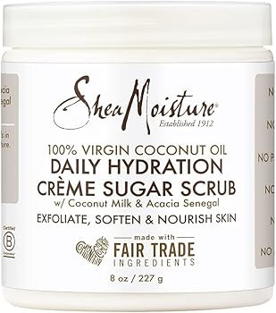 SheaMoisture Daily Hydration Crème Sugar Scrub Care for Dry Skin 100% Virgin Coconut Oil Acacia ... | Amazon (US)
