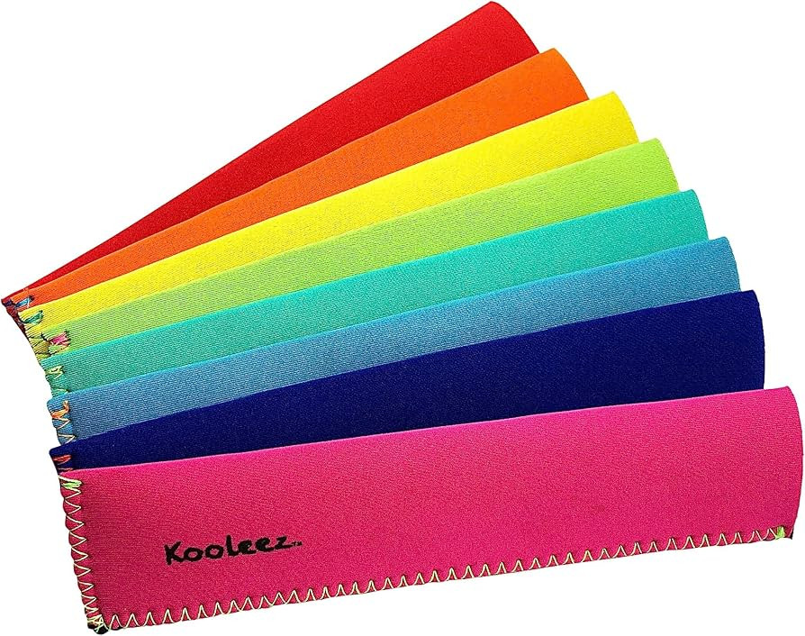 Kooleez - #1 THE ORIGINAL Neoprene FULL LENGTH Freezer Pop Sleeves Ice Pop Sleeves 8-Pack | Amazon (US)