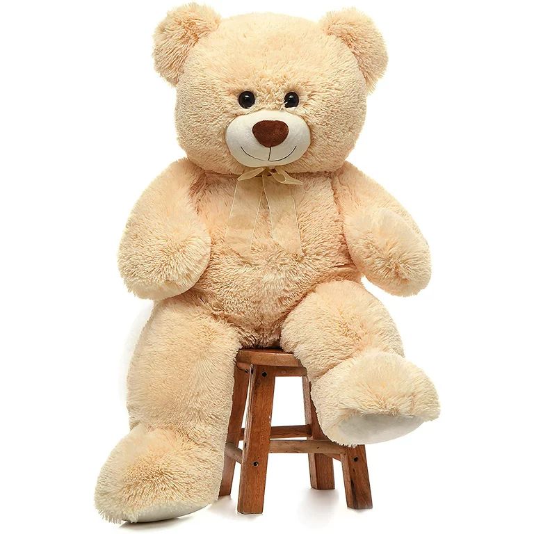 MorisMos Giant Teddy Bear 35.4'' Soft Stuffed Animals Plush Toy Gifts for Girlfriend Kids(Beige) | Walmart (US)